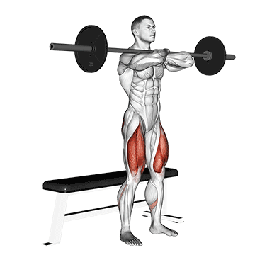barbell bench front squat
