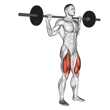 barbell rear lunge