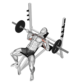 barbell reverse grip incline bench press