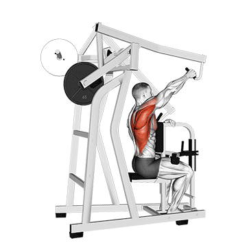 lever one arm lateral high row