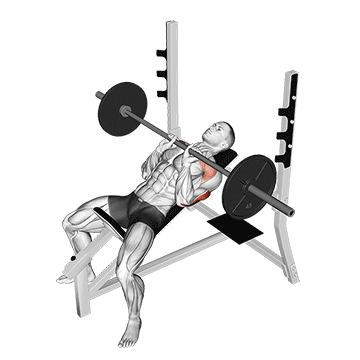 barbell incline close grip bench press