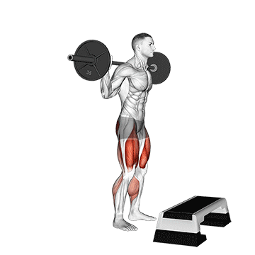 barbell squat jump step rear lunge